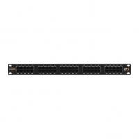 Коммутационная панель 19, 1U, 50 портjd, Кат.6, RJ45/8P8C, 110/KRONE, T568A/B NIKOMAX NMC-RP50UC3-1U-BK