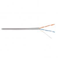 Кабель U/UTP 2 пары,Кат.5, медь, 24AWG, внутренний, серый, 305м NIKOLAN NKL NKL NKL 2110A-GY