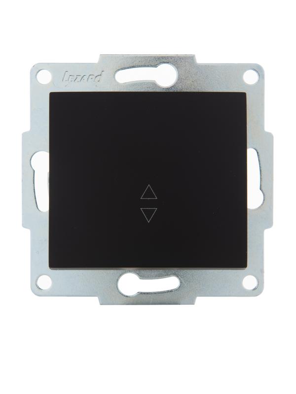 Механизм переключателя проходного 1-кл. 1п СП Karina 10А IP20 черн. бархат LEZARD 707-4288-105