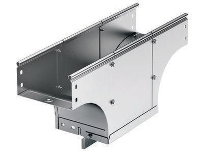 Ответвитель для лотка Т-образ. верт. универс. TDS осн. 400 H50 в комплекте с крепеж. эл. гор. оцинк DKC 37586KHDZ