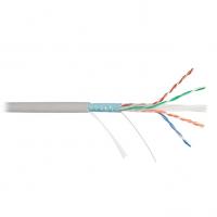Кабель F/UTP 4 пары, Кат.6, медь, 23AWG, внутренний, серый, 305м NIKOLAN NKL 4240A-GY 