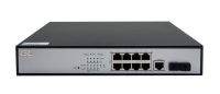 Управляемый L2 PoE коммутатор GIGALINK GL-SW-G204-10P, 8 портов, 1U, 220V, 150W