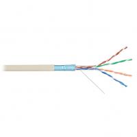 Кабель F/UTP 4 пары, Кат.5e, медь, 24AWG, внутренний, слоновая кость, 305м NIKOLAN NKL 9200A-IY