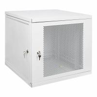 Настенный разборный шкаф 19", 600х600, с перфорированной дверцей