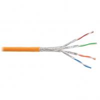 Кабель S/FTP 4 пары, Кат.6a, медь, 23AWG, внутренний, LSZH нг(А)-HFLTx, оранжевый, 305м NIKOLAN NKL 9350C-OR