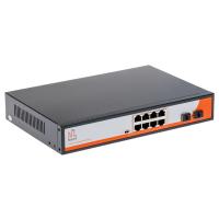 Коммутатор NL-SW-AFG-08/02S,  неуправляемый, PoE.