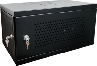 Настенный телекоммуникационный разборный шкаф 19, 600х350, 6U с перфорированной дверцей