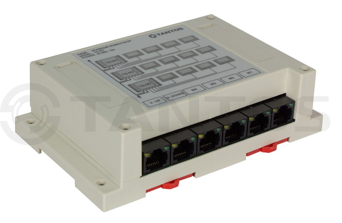  Разветвитель линии вертикального стояка многоквартирного домофона TANTOS на 2 ветви TS-NV2