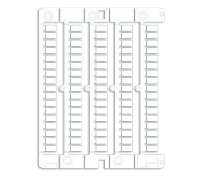 Маркировка для клемм жесткая 5х10мм период 6мм бел. (уп.1275шт) DKC NUL1061