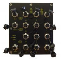 Коммутатор L2 GIGALINK GL-SW-F206-12(M12C) 8-портовый 10/100Base-T (X) M12 + 4-портовый 10/100/1000Base-T (X) M12, 15 Ватт (без БП)