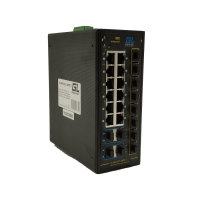 Коммутатор PoE GIGALINK,GL-SW-G211-24PST-I 12 портов 10/100/1000Мбит/с, 48В, 480W (без БП)
