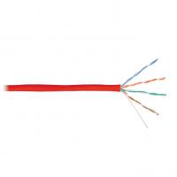 Кабель U/UTP 4 пары,Кат.5e, медь, 24AWG, внутренний, красный, 305м NIKOLAN NKL NKL 4100A-RD
