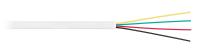 Плоский телефонный кабель NKL 2026A-WT, медь, 26AWG, 100м 