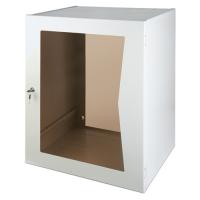 Настенный шкаф 19", со стеклянной дверцей