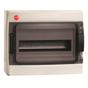 Бокс ОП IP65 12м сер/дым. двер. клемм. DKC 85912