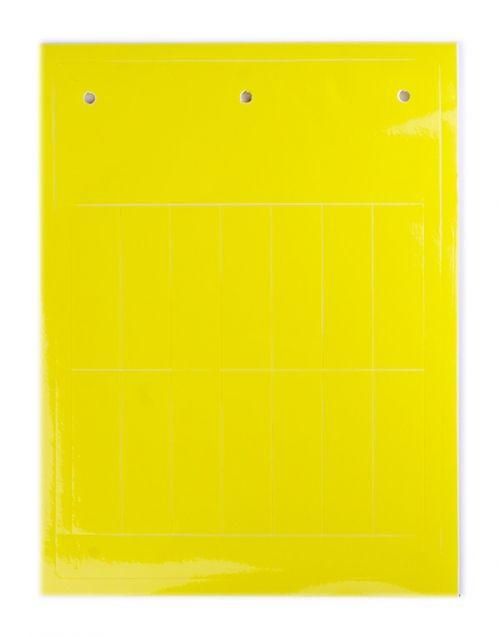 Табличка эластичная клейкое основание винил желт. (уп.140шт) DKC TAF1549AY