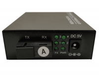 Медиаконвертер GIGALINK GL-MC-4UTPF-SC1F-18SM-1310-N, UTP 4*10/100Мбит/c, WDM, без LFP, SM, SC, 18 дБ, до 20 км