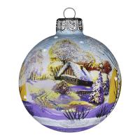 Шар "Снежная зима 1", 65 мм., в подарочной упаковке