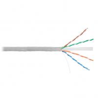 Кабель U/UTP 4 пары, Кат.6, медь, 23AWG, внутренний, серый, 305м NIKOLAN NKL 4140A-GY