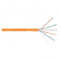 Кабель F/UTP 4 пары, Кат.6, медь, 23AWG, внутренний, LSZH нг(А)-HFLTx, оранжевый, 305м NIKOLAN NKL 9140C-OR