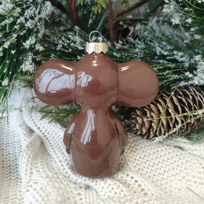 Ёлочное украшение "Чебурашка", в подарочной упаковке, h-9 см