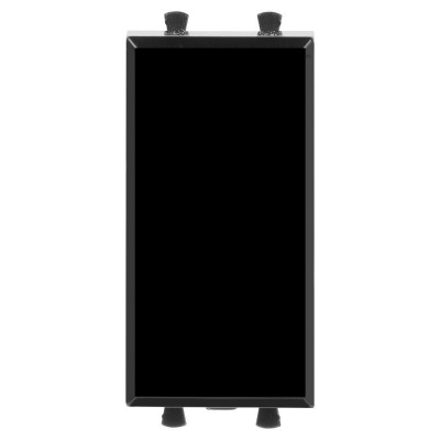 Выключатель модульный 1-кл. 1мод. Avanti "Черный квадрат" 16А IP20 черн. DKC 4402101