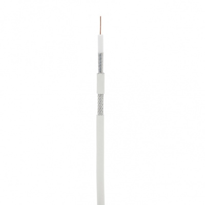 Кабель коаксиальный RG-6, EC-C2-32123A-WT-3, белый, 305м