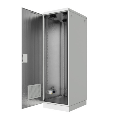 Шкаф климатический напольный ip54 19" 42U 750x1000x2100 (ШxГxВ) серый (RAL 7035), SRT03-75100.42-GY