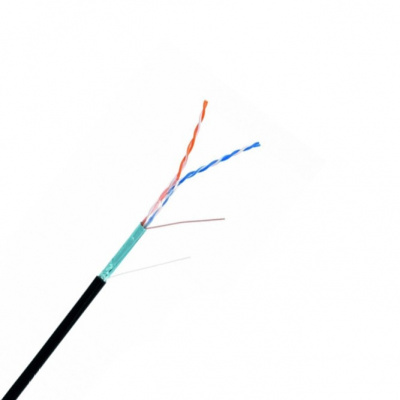 Кабель NETLAN F/UTP 2 пары, Кат.5, медь, внешний, черный 305м EC-UF002-5-PE-BK