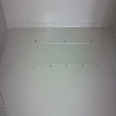 Шкаф антивандальный ШТВ Е-2 с DIN рейками 19, всепогодный.