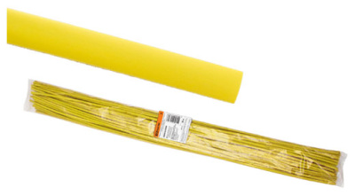 Термоусаживаемая трубка ТУТнг 8/4 желтая по 1м (50 м/упак) TDM