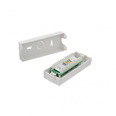 Коммутационная панель NIKOMAX настенная, 6 портов, Кат.5е (Класс D), 100МГц, RJ45/8P8C, 110, T568A/B NIKOLAN NMC-WP06UD2-GY