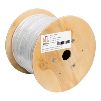 Кабель UTP 25PR 24AWG CAT5 305м. серый внутренний