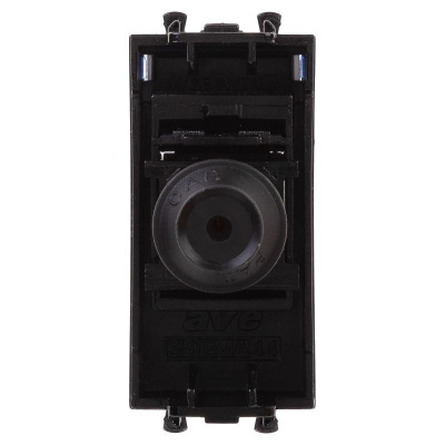 Розетка телевизионная оконечная TV 1мод. Avanti "Черный квадрат" 16А DKC 4402501