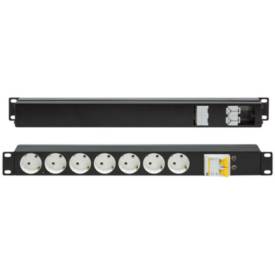 Блок розеток 220В, 7гн, 25А,19 дюймов