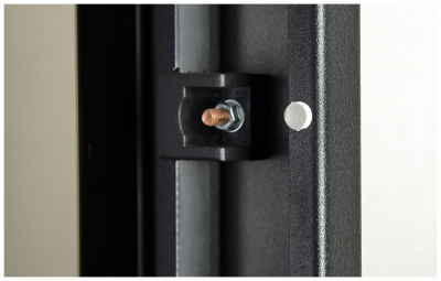 Шкаф телекоммуникационный напольный 19", 27U(800x800), ШТ-НП-М-27U-800-800-С-Ч, передняя дверь стекло, черный ССД