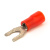 Наконечник вилочный изолированный 0.25-1.5кв.мм А=3.5мм В=6.5мм красн. (уп.100шт) DKC 2A135SP Наконечник вилочный изолированный 0.25-1.5кв.мм А=3.5мм В=6.5мм красн. (уп.100шт) DKC 2A135SP