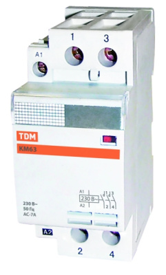 Контактор модульный КМ63/2-32 2НО TDM