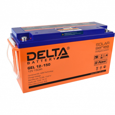 Аккумуляторные батареи Delta GEL 12В, 15-200 Ач