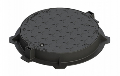 Люк чугунный с замком ВЧШГ тип ТМ "Д400" К.2-60 ГОСТ3634