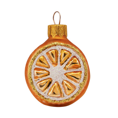Елочное украшение "Апельсин", в подарочной упаковке, h-6 см