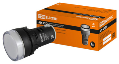 Лампа AD-22DS(LED)матрица d22мм белый 36В AC/DC TDM