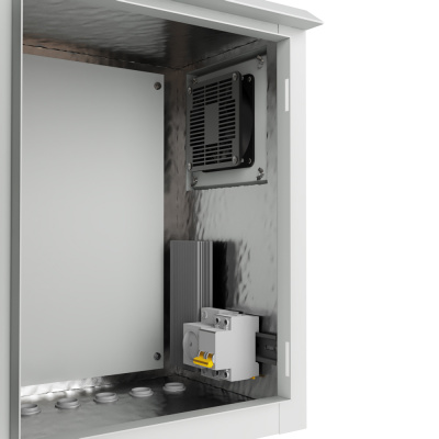 Термошкаф настенный ip66 400x350x600 (ШxГxВ) серый (RAL 7035), SRT06-4035.60-GY