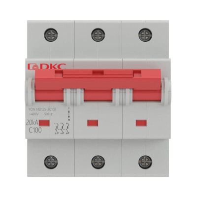 Выключатель автоматический модульный 3п D 100А 15кА MD125 YON MD125-3D100