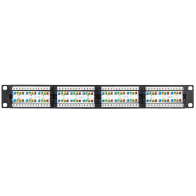 Патч-панель 19" EC-URP-24-UD2, 1U, Кат.5e, 24хRJ45/8P8C
