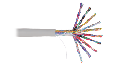 Кабель U/UTP 50 пар, Кат.5, медь, 24AWG, внутренний, серый, 500м NIKOLAN NKL 6115A-GY