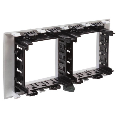 Рамка-суппорт 4мод. Avanti для In-liner Front серебристый металлик DKC 4404914