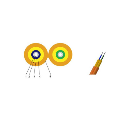 FK-DX-3мм, DUPLEX ZIPCORD, PVC MM_50/125(ОМ3), 2 волокна