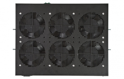 Вентиляторный модуль , 6 вентилятора с термодатчиком 35С ВМ-6-19-Ч черный ССД