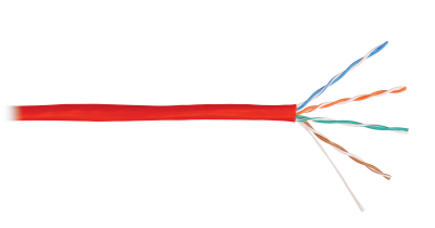 Кабель U/UTP 4 пары,Кат.5e, медь, 24AWG, внутренний, синий, 305м NIKOLAN NKL NKL 4100A-BL